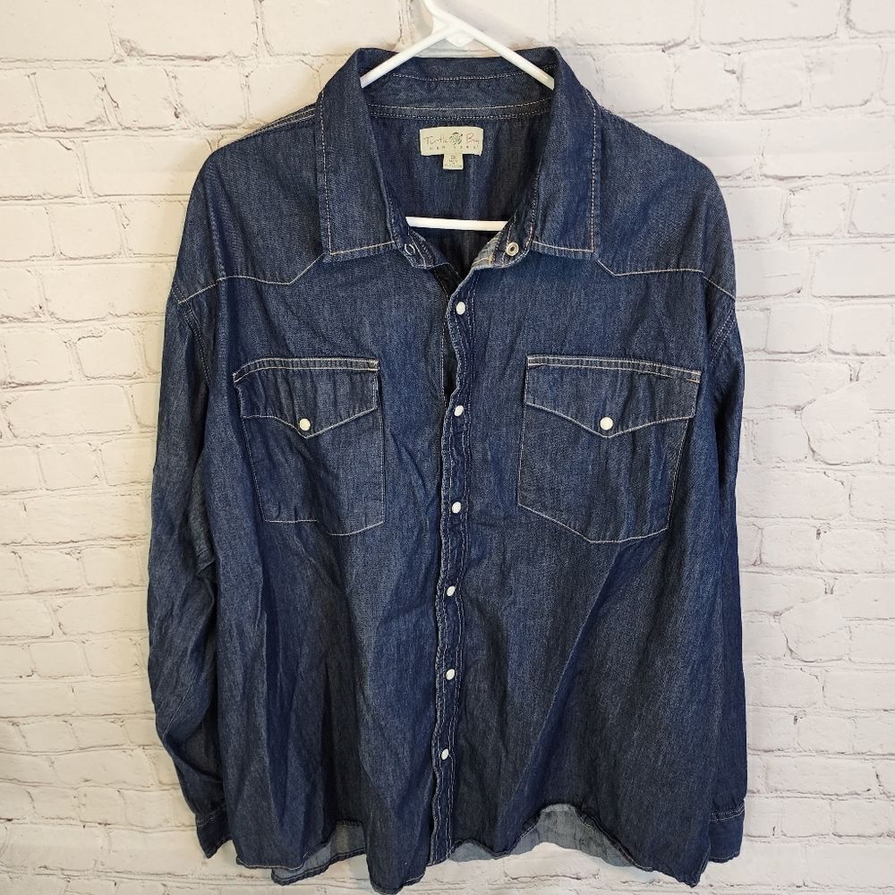 Men's Turtle Bay New York, lightweight denim jacket, size 2X